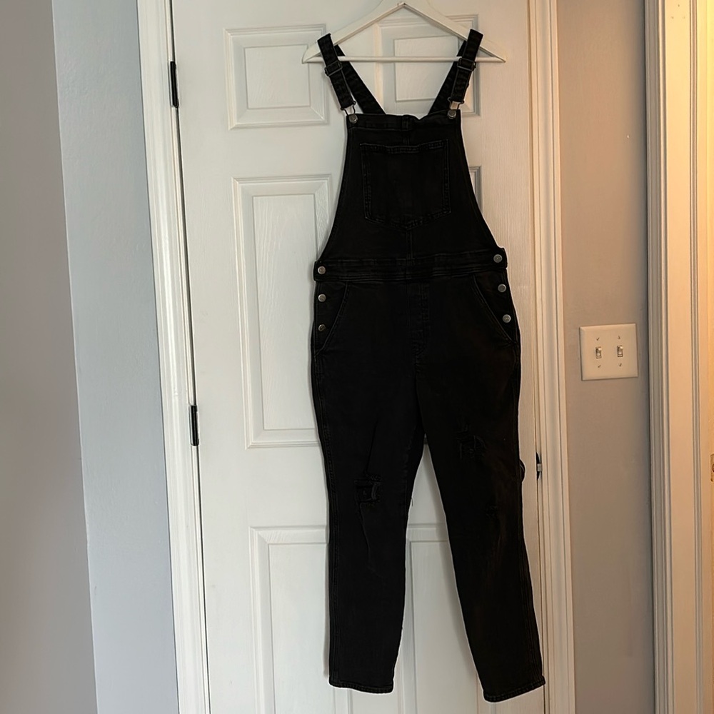 Black overalls